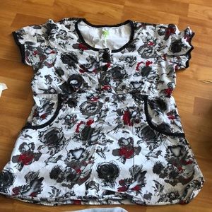 Healing Hands Scrub Top